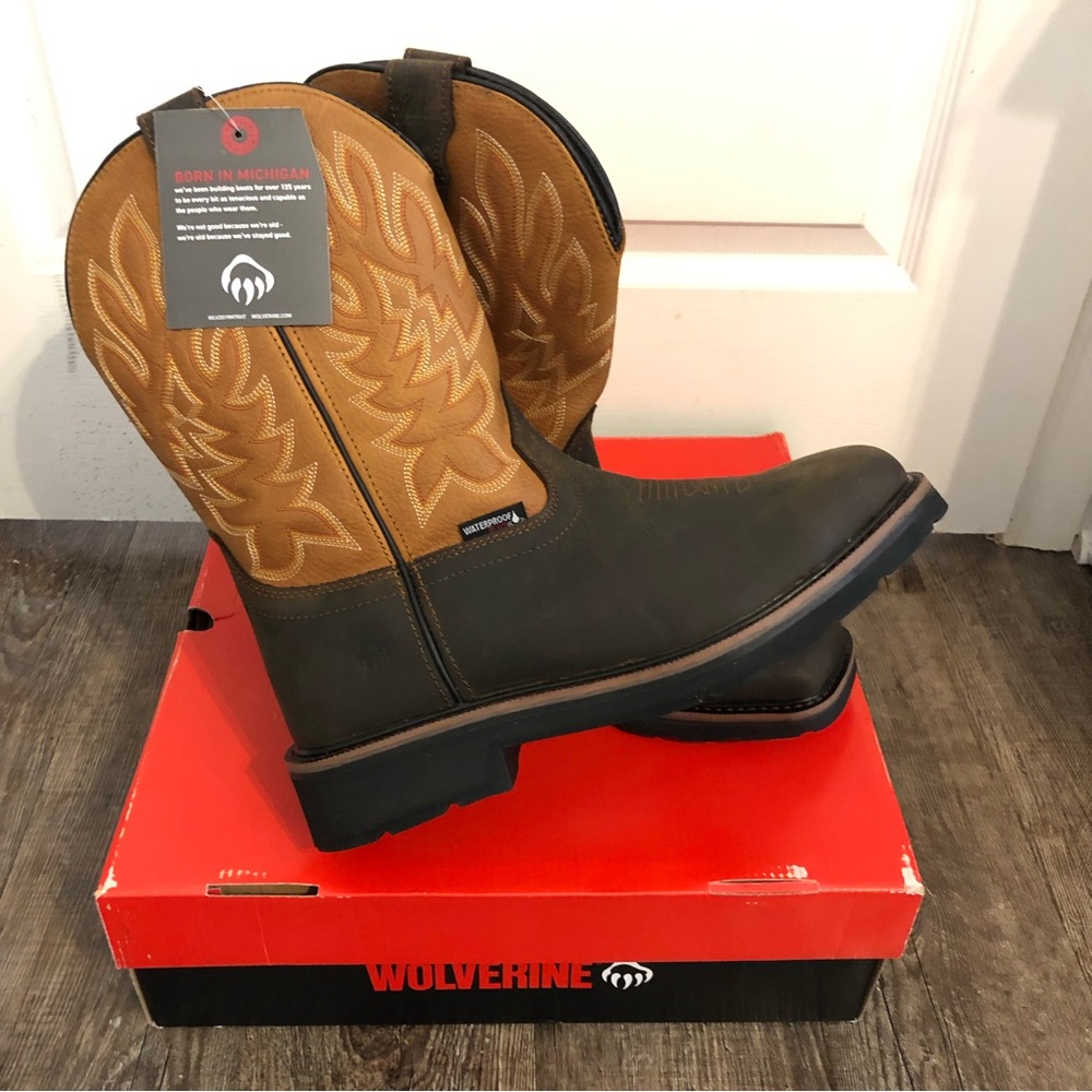 Wolverine Rancher Steel Toe Boots (wide size)